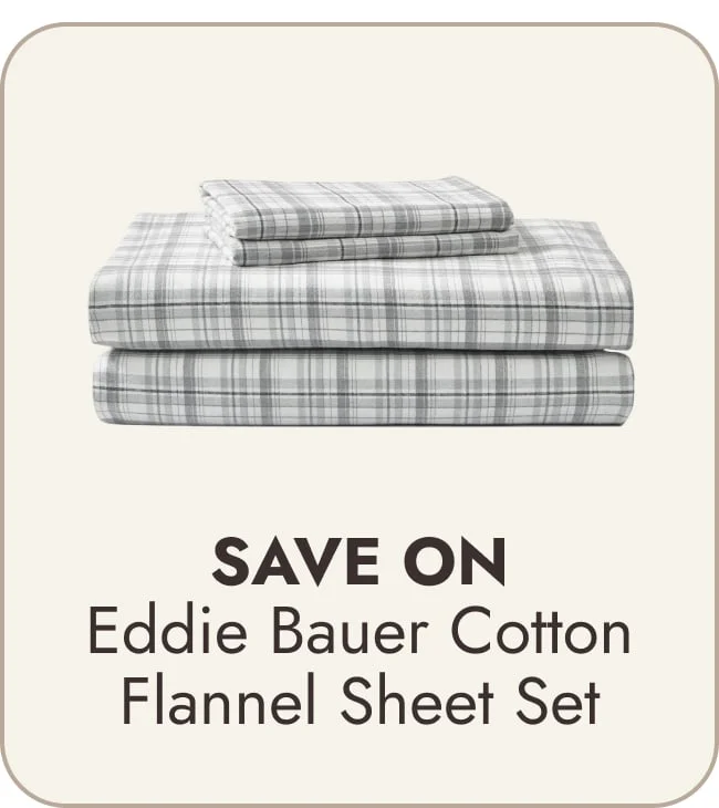 Eddie Bauer Printed Cotton Flannel Sheet Set