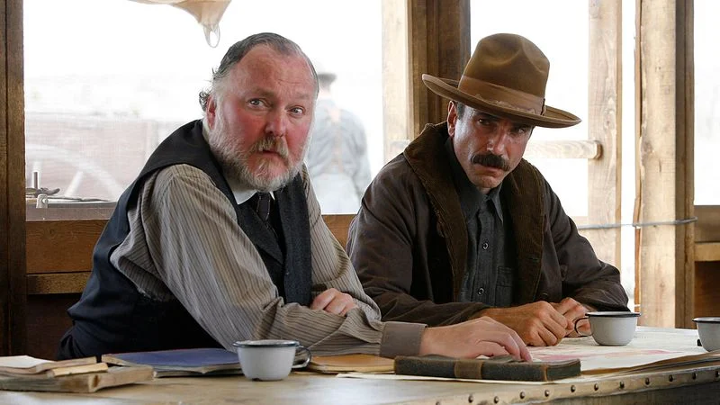 Jim Downey with Daniel Day-Lewis in 'There Will Be Blood'