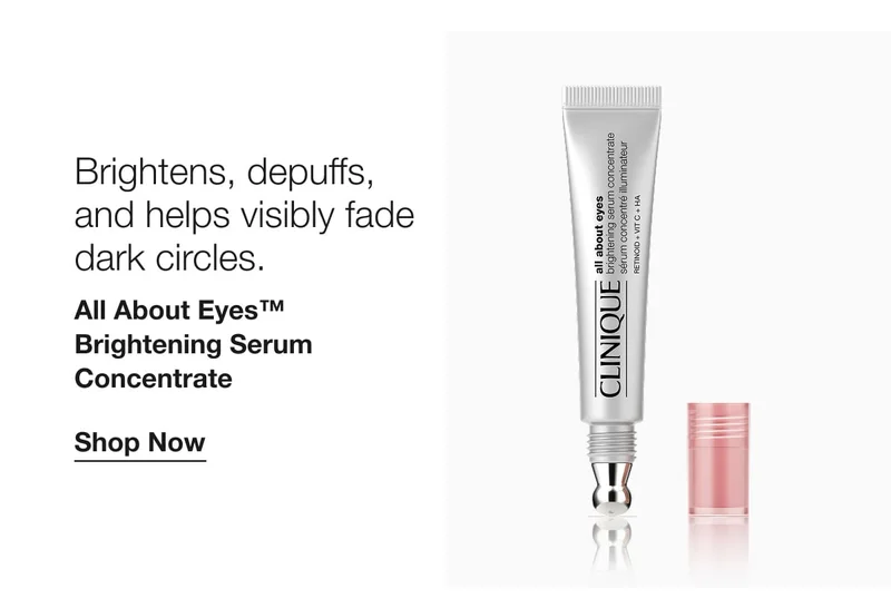 Brightens, depuffs, and helps visibly fade dark circles. | All About Eyes™ Brightening Serum Concentrate | Shop Now