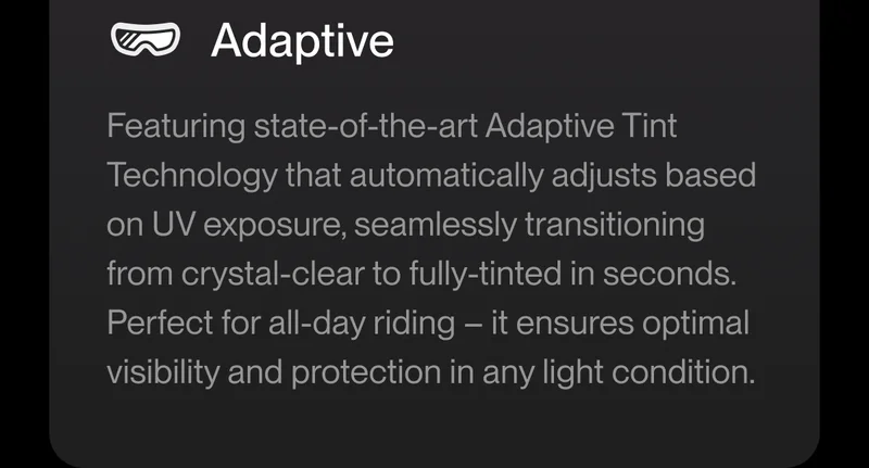 Adaptive visor functionality
