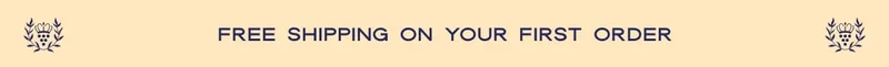 FREE SHIPPING ON YOUR FIRST ORDER