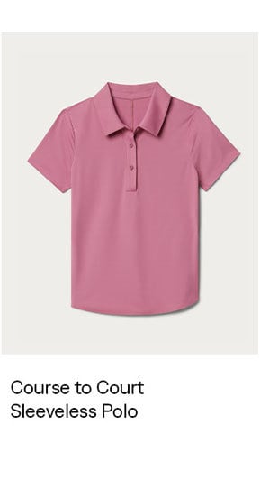 Course to Court Sleeveless Polo