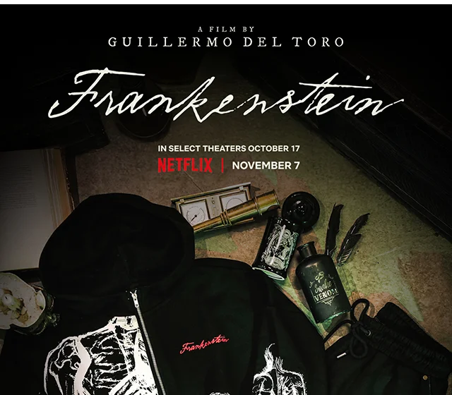 Frankenstein. A Film by Guillermo Del Toro. Shop Now