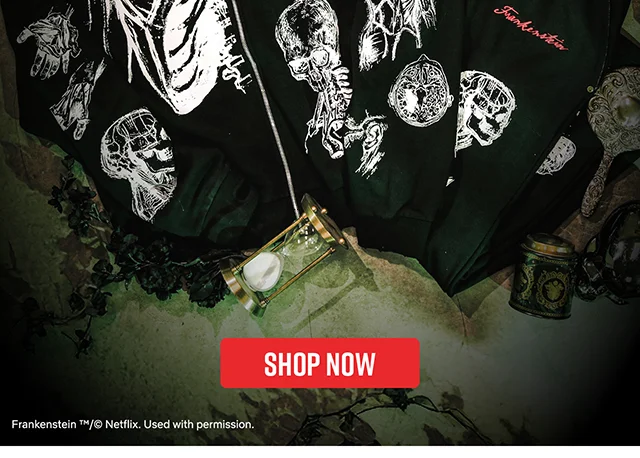Frankenstein. A Film by Guillermo Del Toro. Shop Now