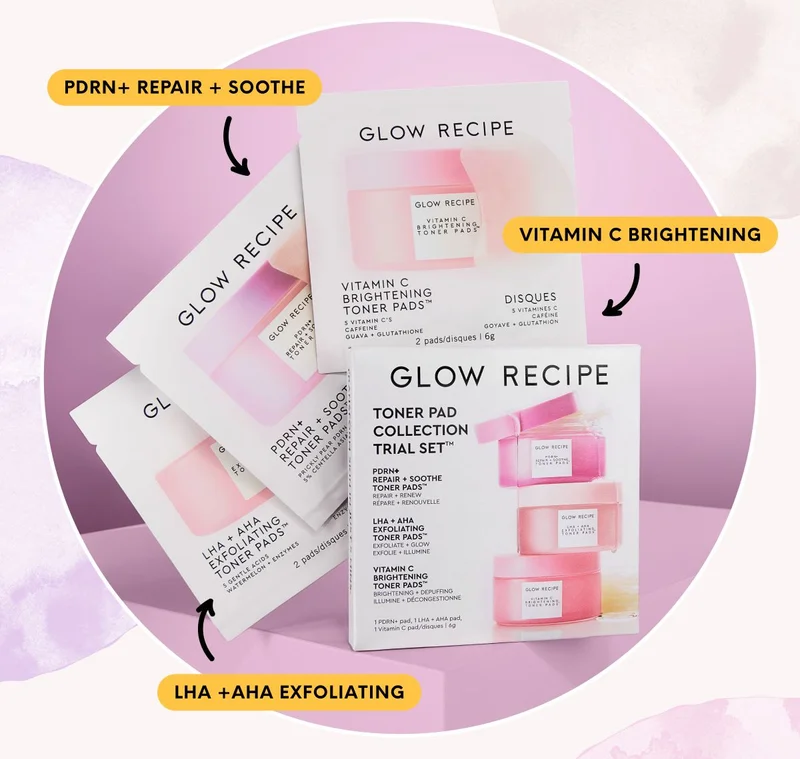 PDRN+ Repair + Soothe - Vitamin C Brightening - LHA +AHA Exfoliating