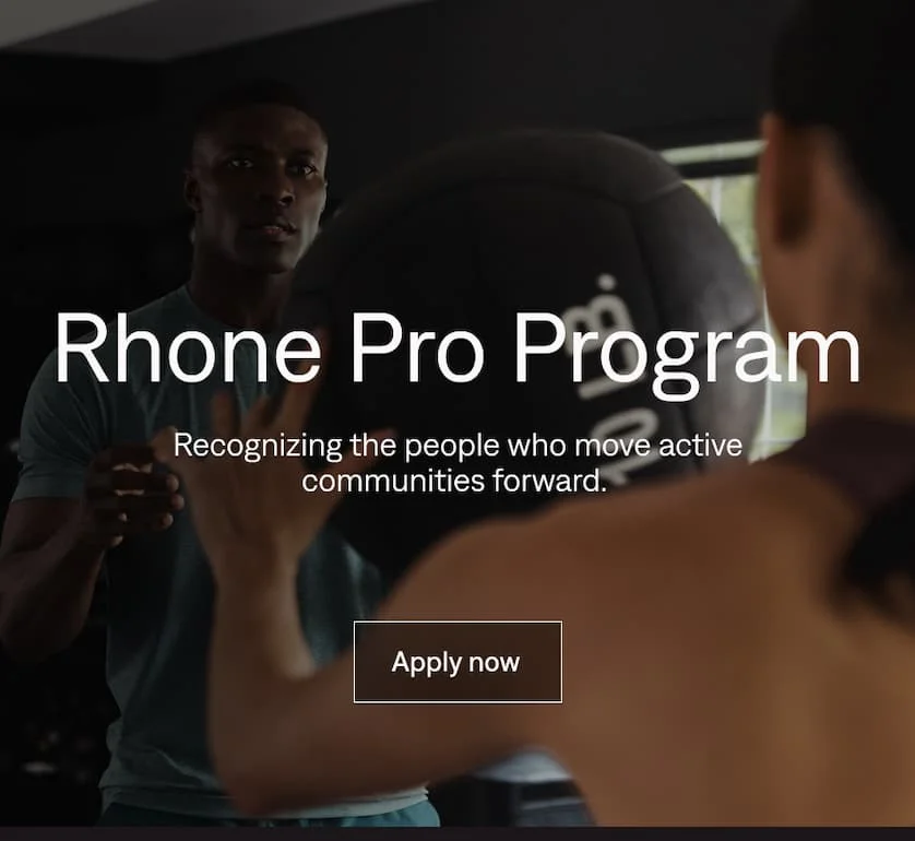 Rhone Pro Program: Apply now