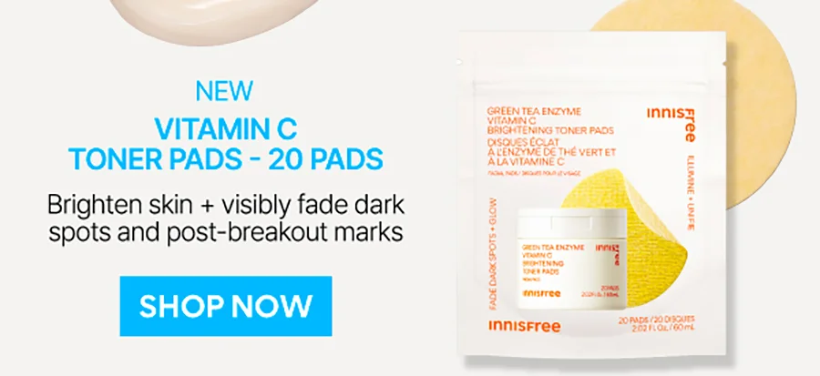 NEW Green Tea Enzyme Vitamin C Brightening Toner Pads - 20 Pads