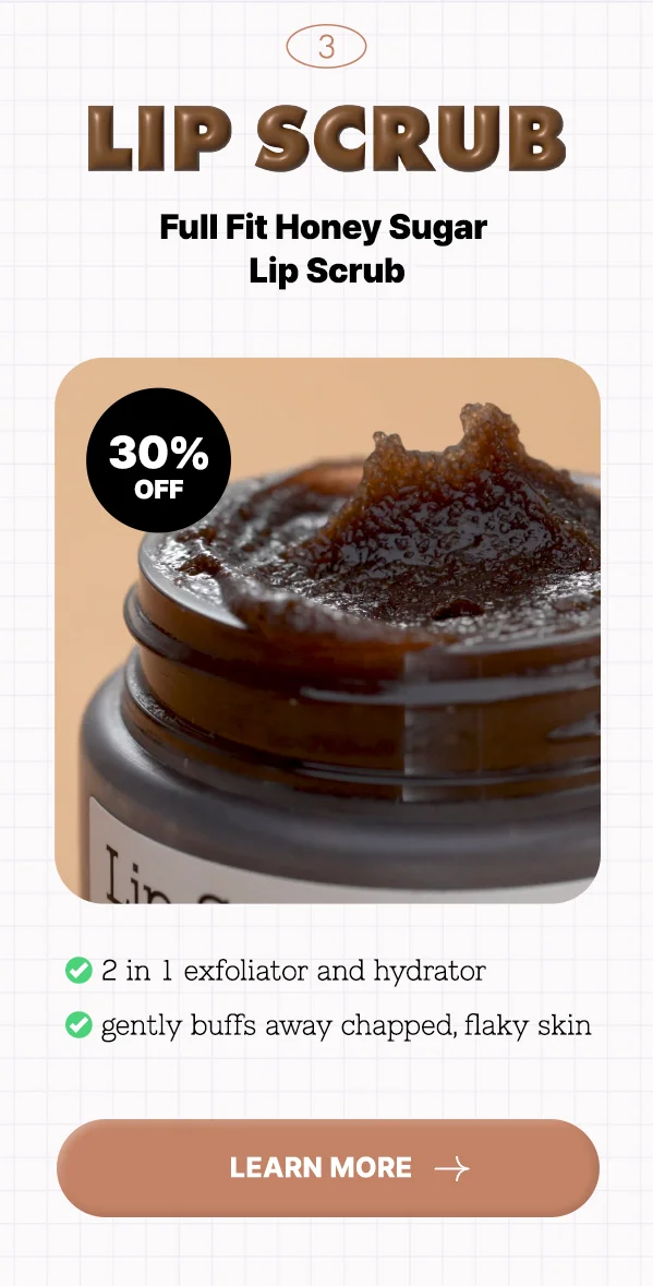 Full Fit Honey Sugar Lip Scrub