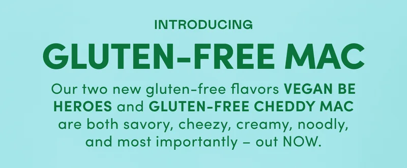 INTRODUCING GLUTEN-FREE MAC