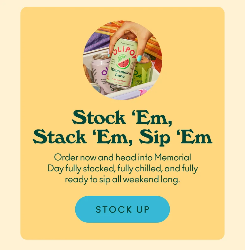 Order now and head into Memorial Day fully stocked, fully chilled, and fully ready to sip all weekend long.