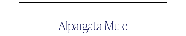 Alpargata Mule