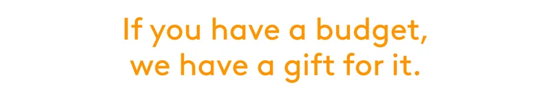 If you have a budget…