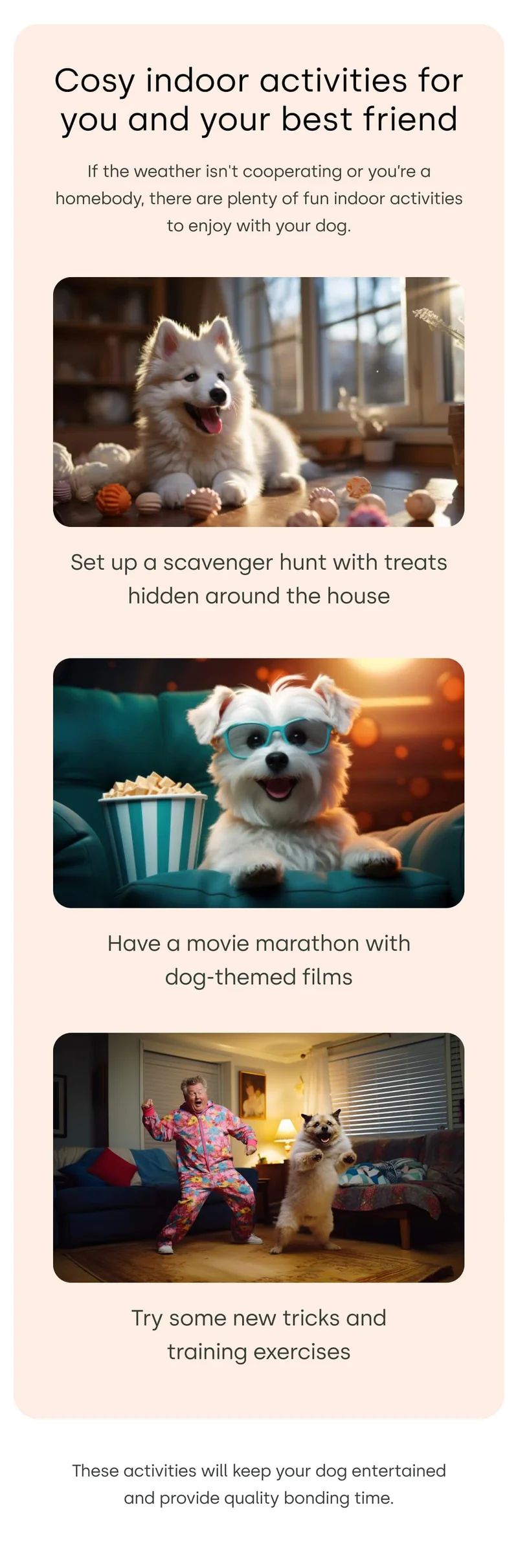 Cosy indoor activities for you and your best friend