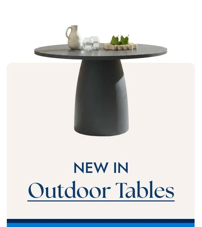 New in Outdoor Tables
