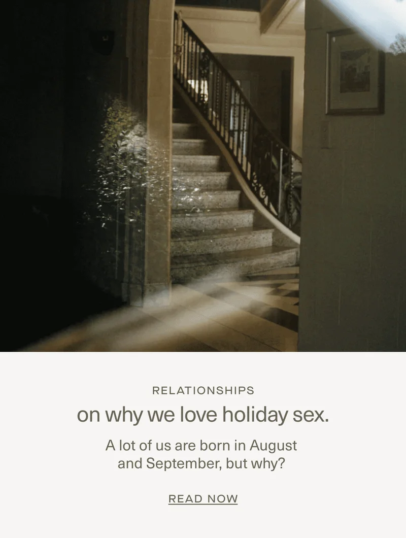 On why we love holiday sex.
