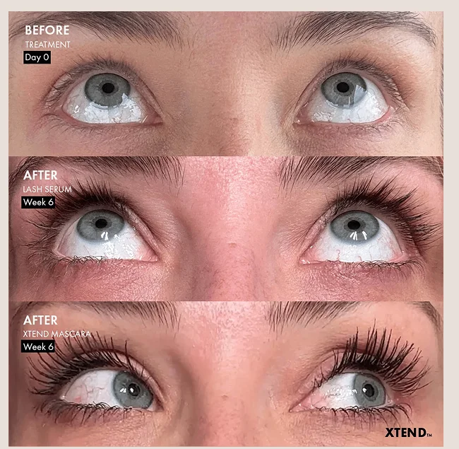 Customer lash before & after