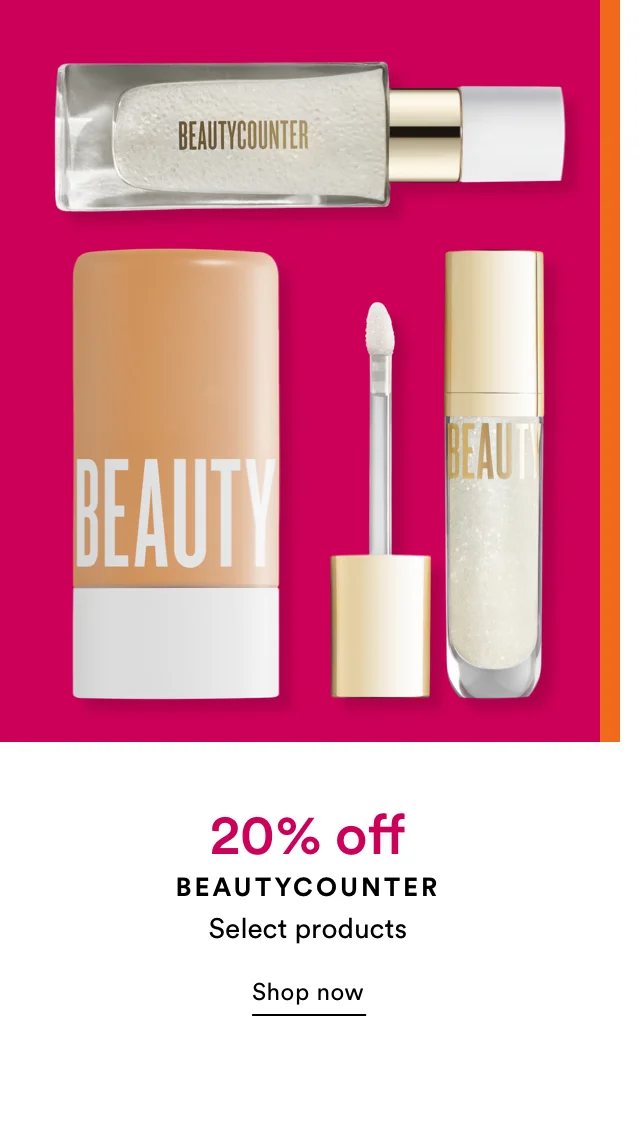 BeautyCounter | 20% off | Select products | Shop Now
