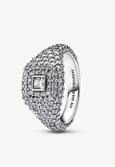 Pavé Square Cocktail Ring