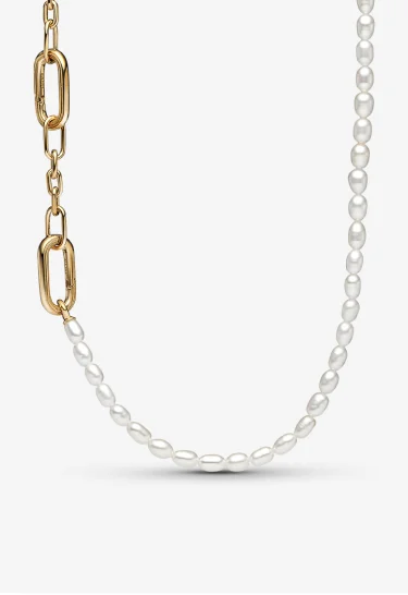 Pandora ME Slim Treated Freshwater Cultured Pearl Necklace