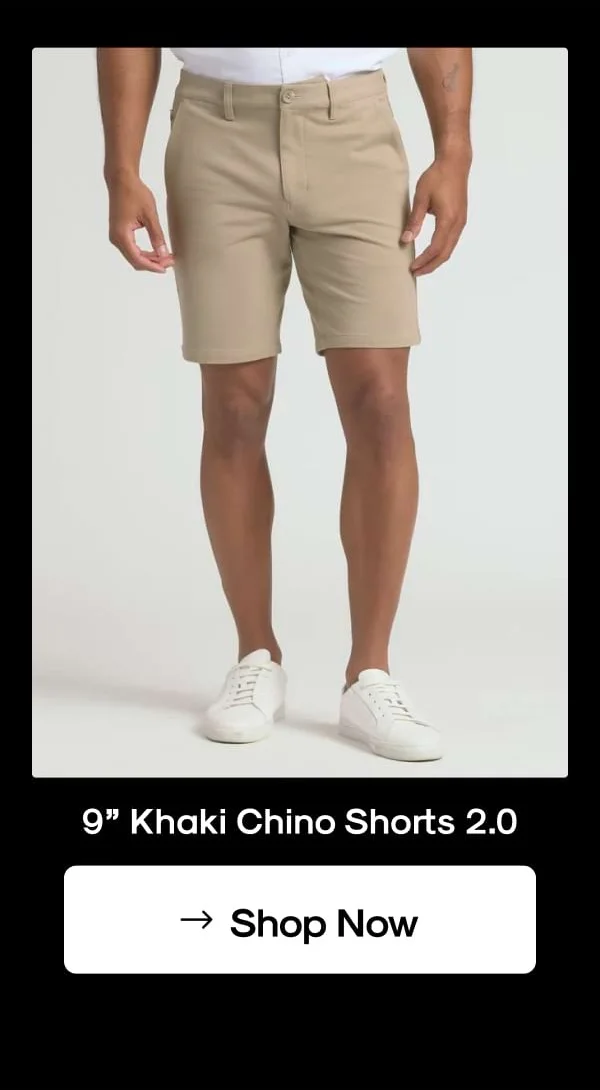 9” Khaki Chino Shorts 2.0