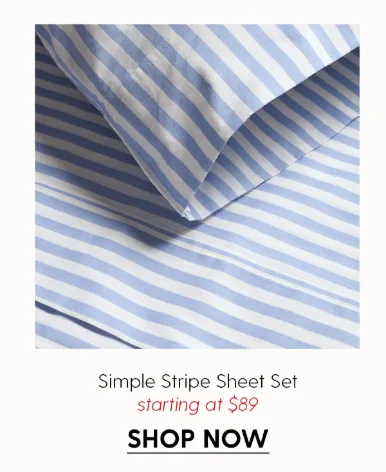 Simple Stripe Brushed Cotton Sheet Set