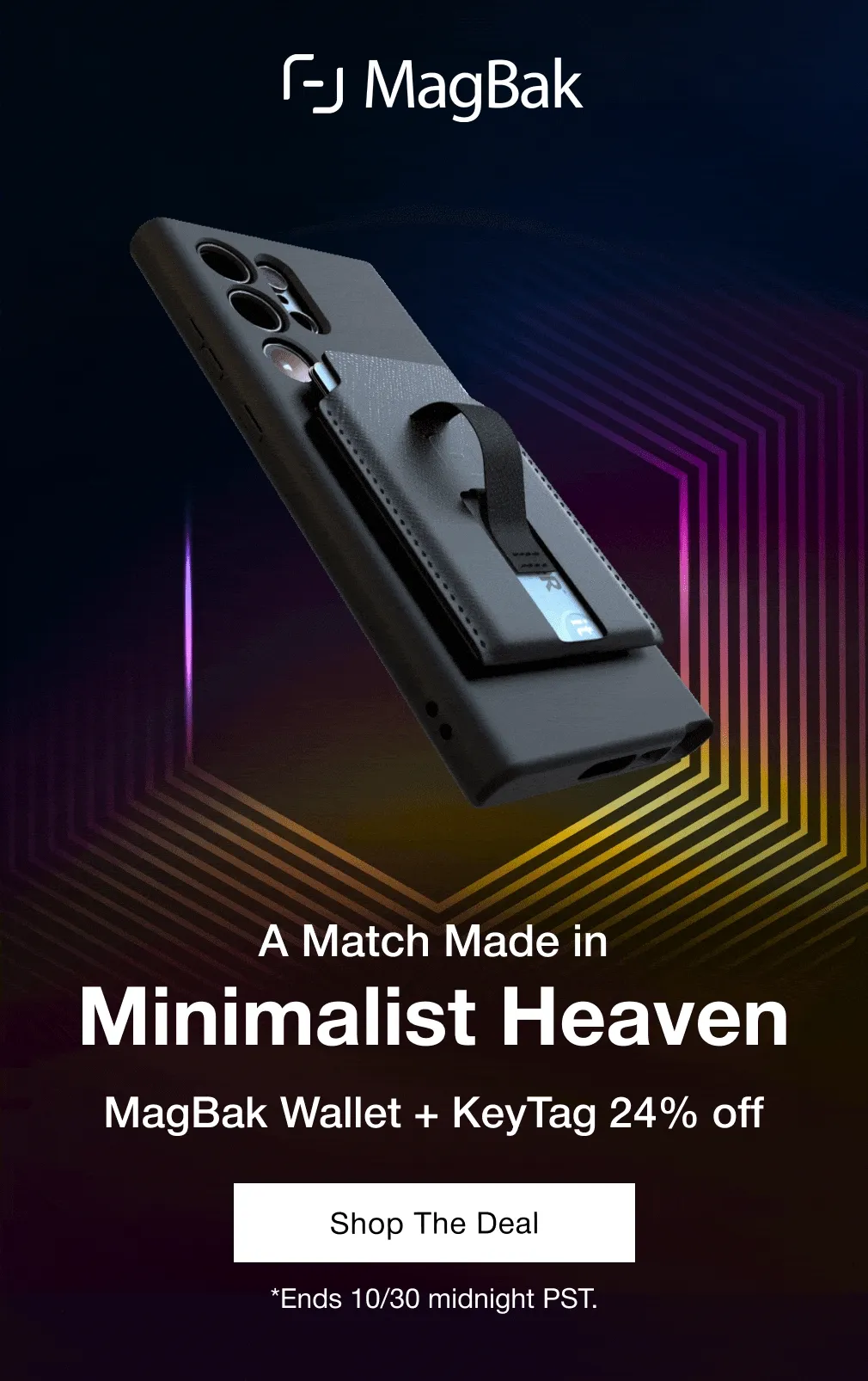 A Match Made in Minimalist Heaven MagBak Wallet + KeyTag 24% off. Ends October 30 at midnight PST.