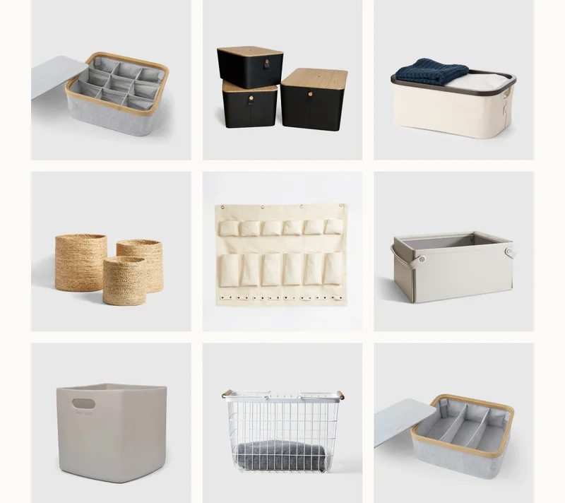 Bins, Boxes and Organizers
