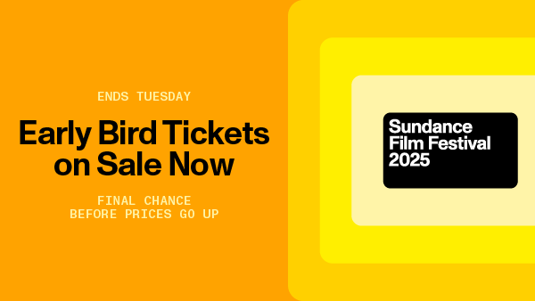 Graphic to promo the SFF25 Early Bird Ticket Sale.