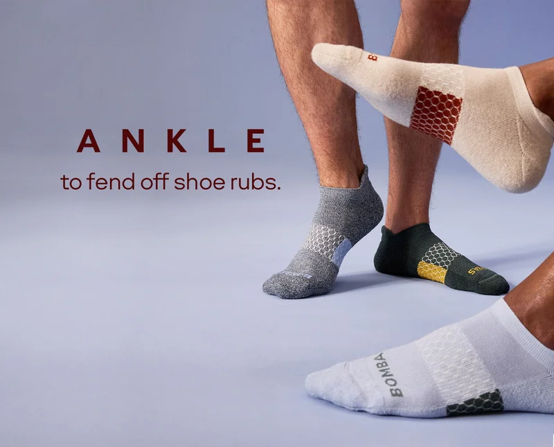 ANKLE to fend off shoe rubs.
