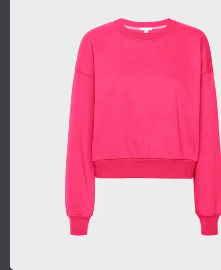 LuxeFleece Crewneck Sweatshirt in Vivid Pink