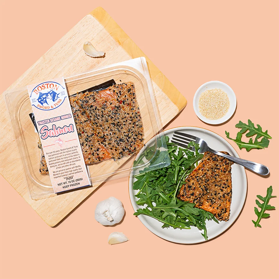 Boston Sword salmon filets