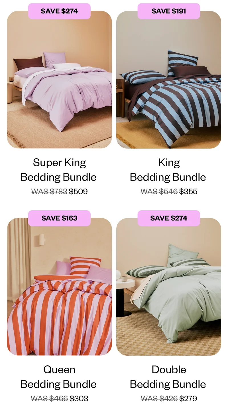 Bundle & Save on the Bedding Bundle
