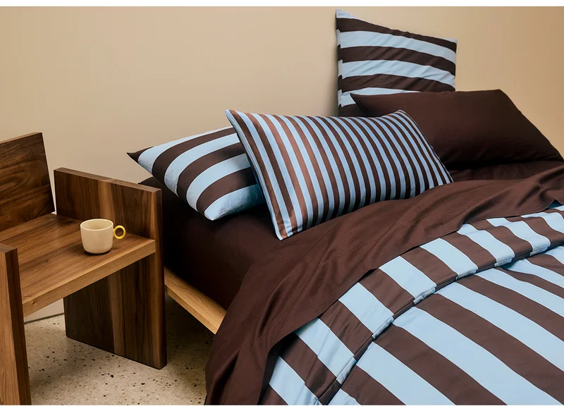 Iced Chocolate Stripes Bedding
