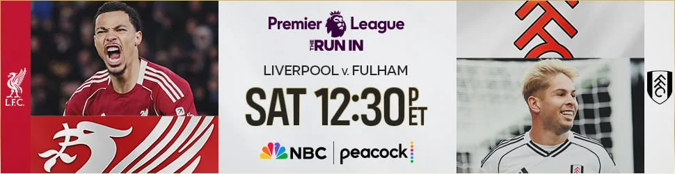 Liverpool v. Fulham Saturday at 12:30p ET