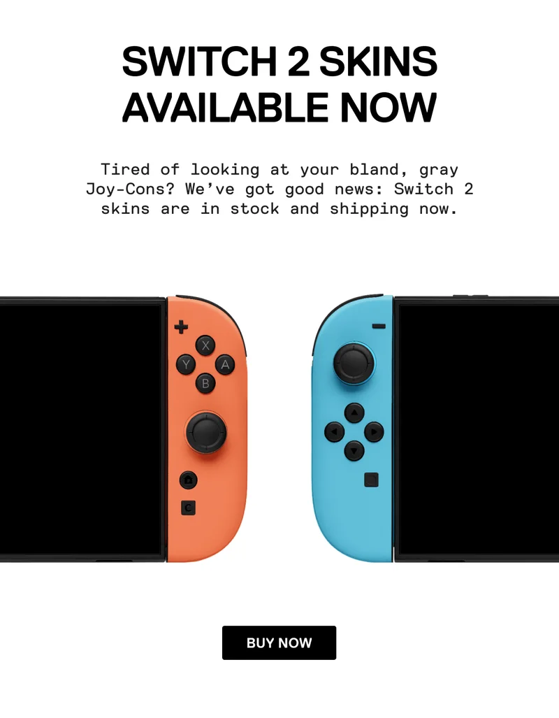 Switch 2 Skins: Buy Now