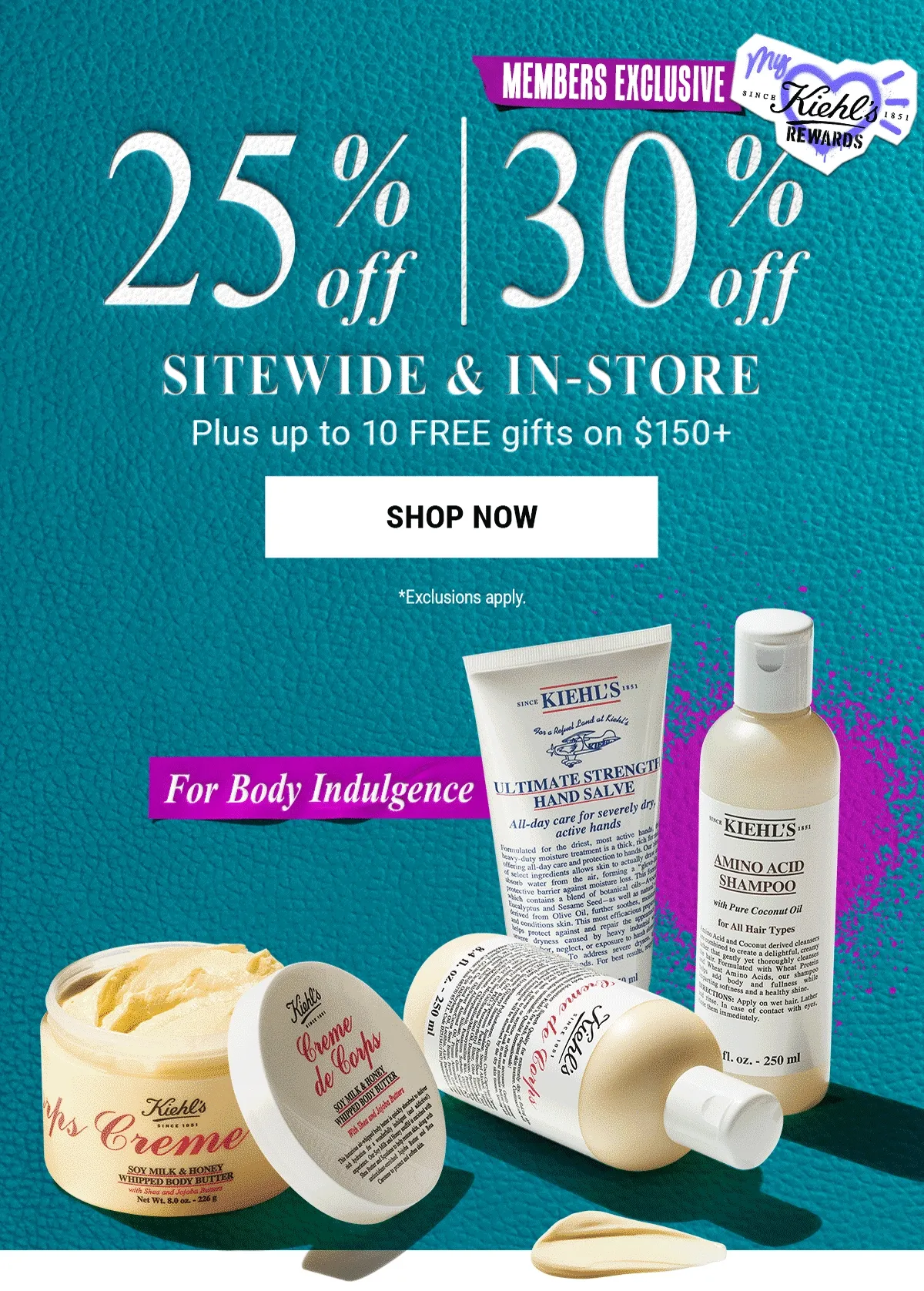25% off | 30% off