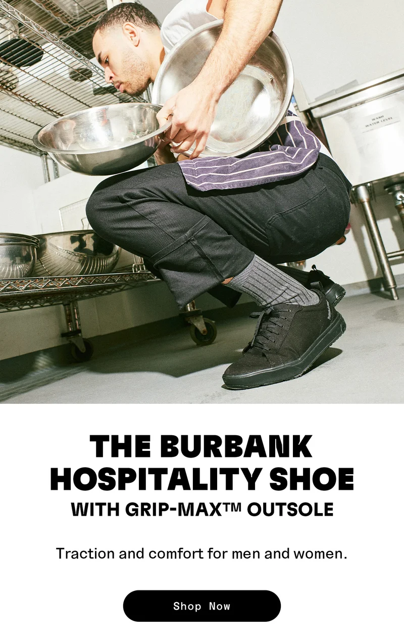 The Burbank Hospitality Shoe with Grip-Max Outsole. Shop Now