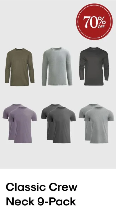 Cyber Monday Classic Crew Neck 9-Pack