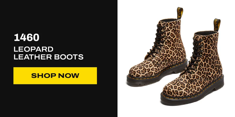 1460 Leopard Leather Boots