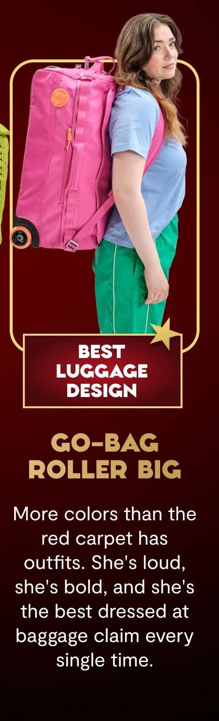🏆 BEST LUGGAGE DESIGN Go-Bag Roller Big