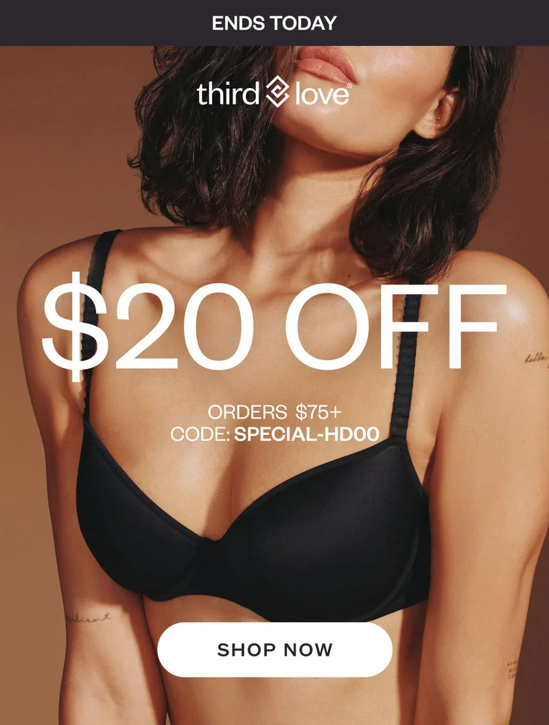 ThirdLove - Limited time only! $40 OFF ORDERS&nbsp; $150+ CODE LIMITED-VK1H SHOP NOW