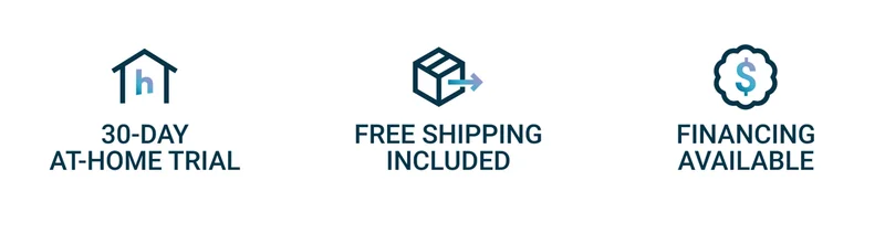 30-day at-home trial. Free shipping included. Financing available.
