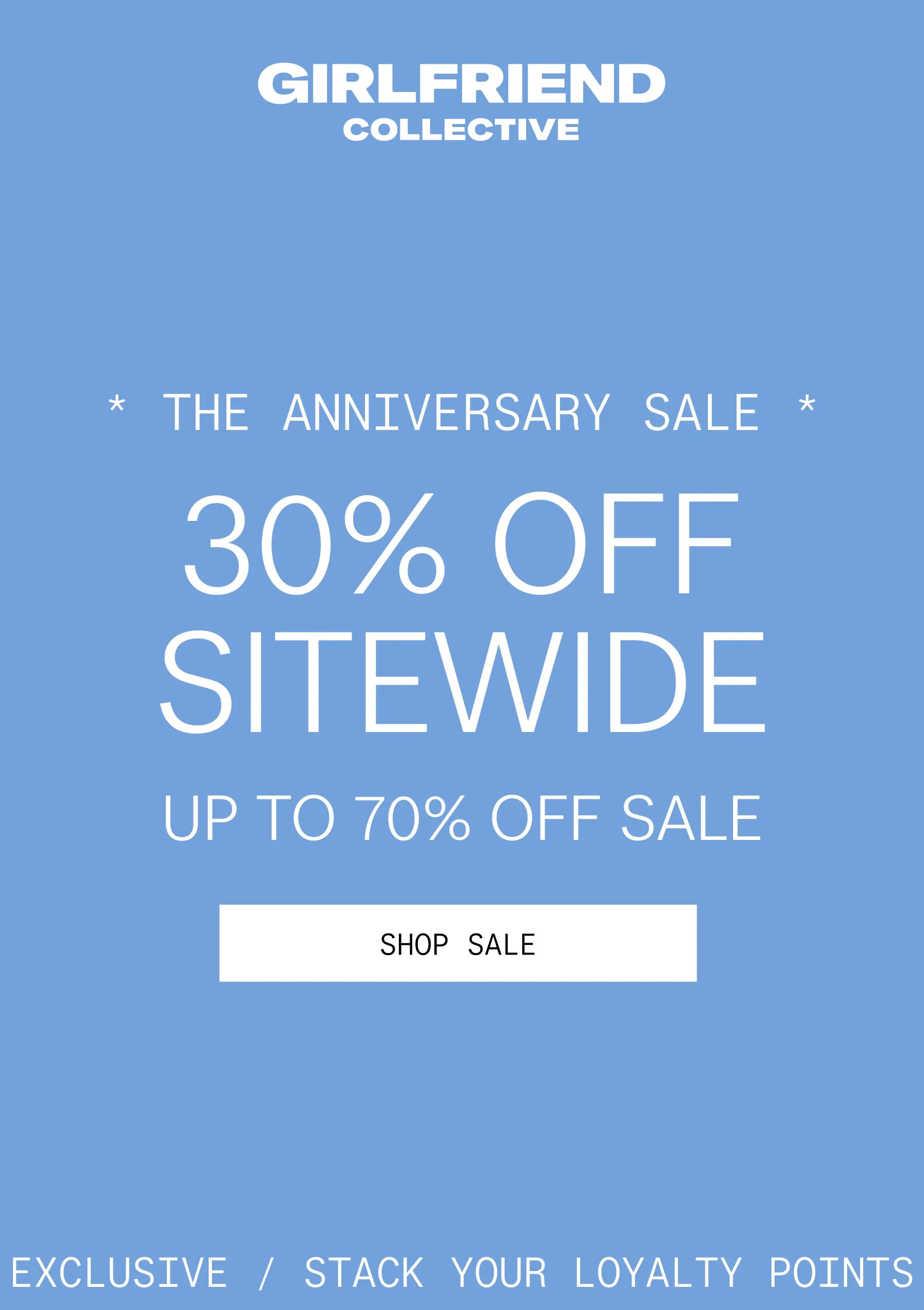 girlfriend collective anniversary sale
