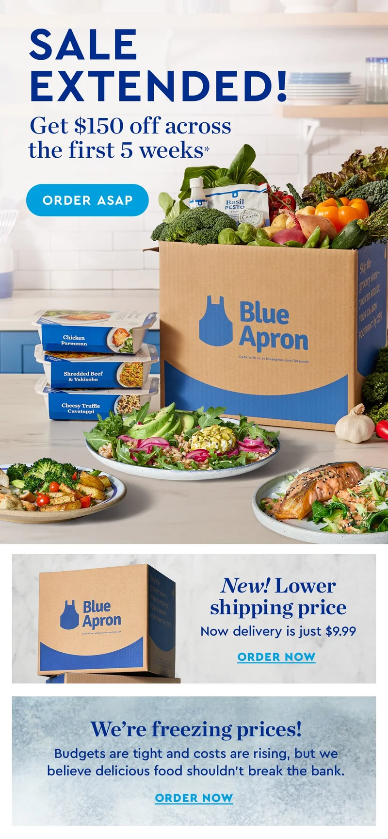 SALE EXTENDED! Get $150 off across the first 5 weeks* | ORDER ASAP | New! Lower shipping price - Now delivery is just $9.99 | ORDER NOW | We're freezing prices! Skip the store and save more. ORDER NOW