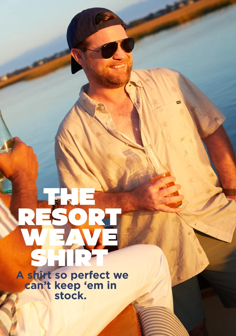 THE RESORT WEAVE SHIRT aka the greatest shirt you'll ever own.