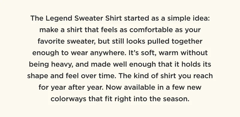 The Legend Sweater Shirt