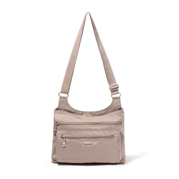 baggallini East/West Block Party Double Zip Washable Hobo