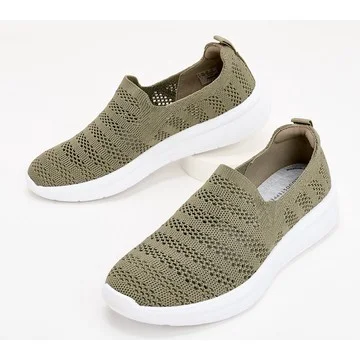 Clarks Cloudsteppers Perforated Knit Slip-Ons - Ezera Path