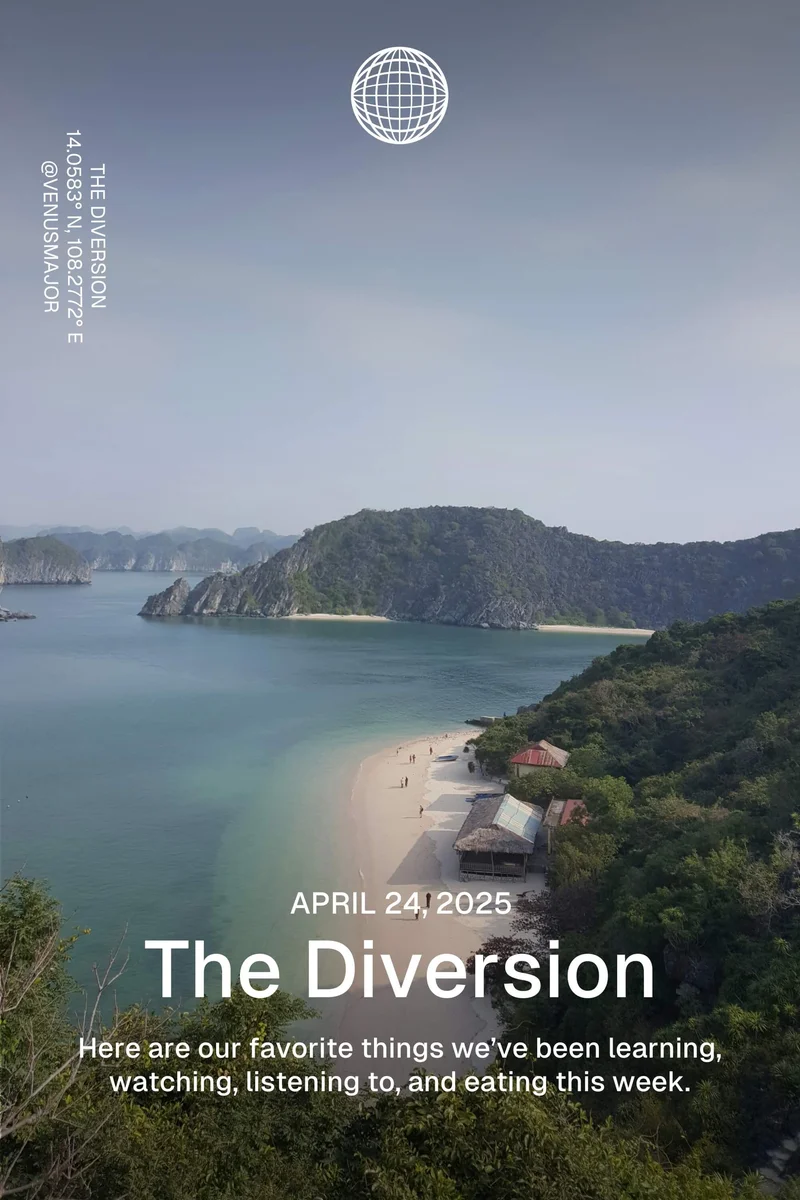 Western Rise: April 24, 2025 - The Diversion - Here are our favorite things we’ve been learning, watching, listening to, and eating this week.Western Rise: July 11, 2024 - The Diversion - Here are our favorite things we’ve been learning, watching, listening to, and eating this week.