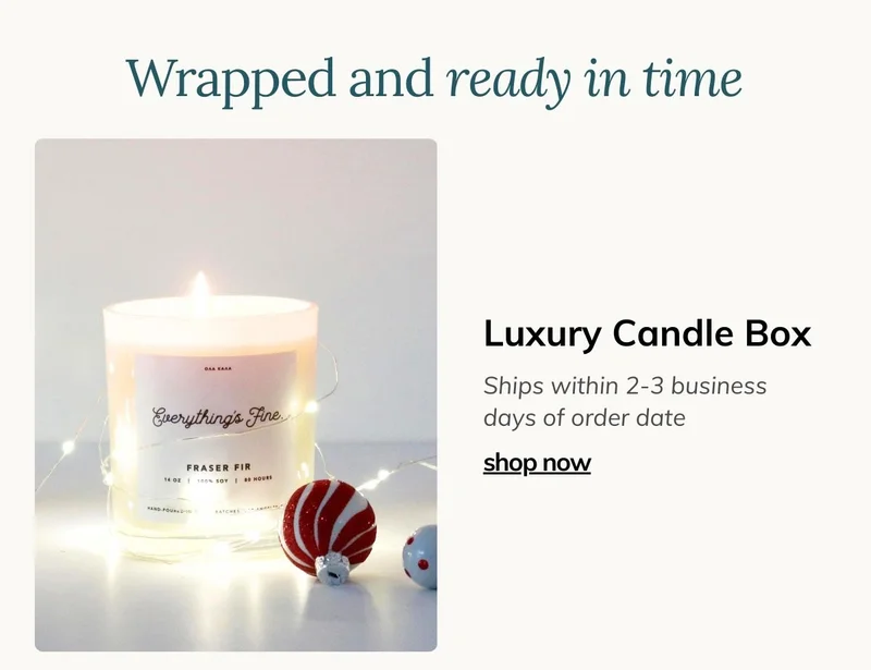 Luxury Candle Box